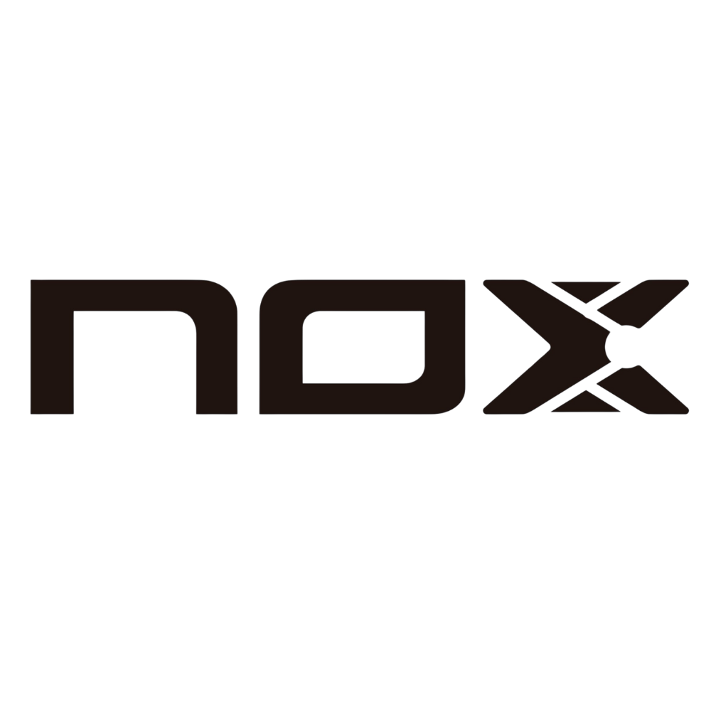 nox padel logo in black